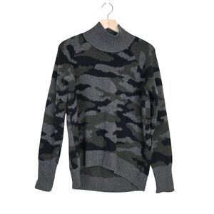 Cynthia Rowley Women's M Wool Blend Camouflage Knit Sweater